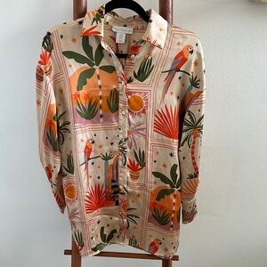 NWOT House of Harlow 1960 oversized blouse